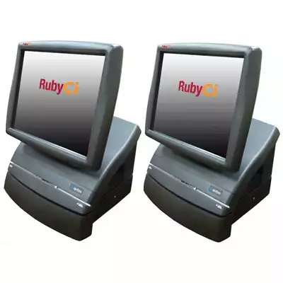 verifone ruby 2 POS system double terminal